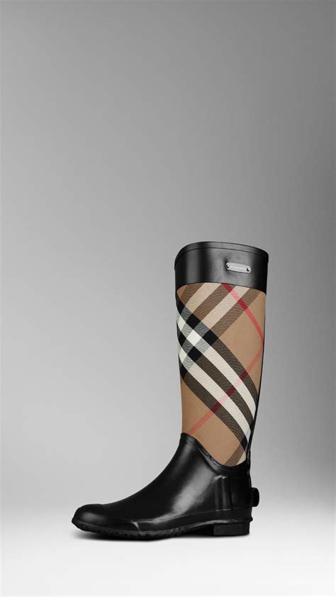 burberry raund boots with lether|burberry official site.